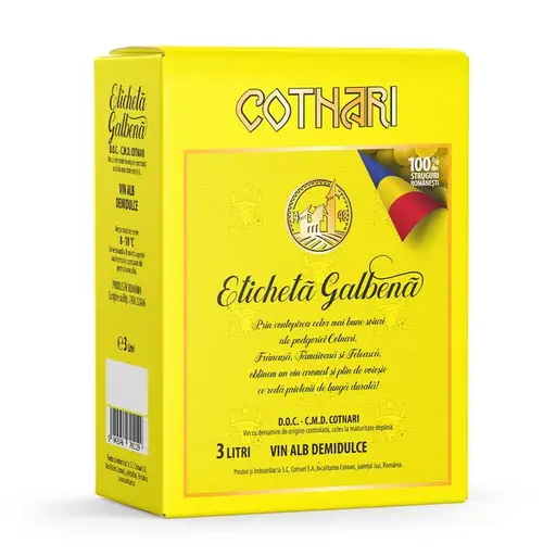 Vin alb demidulce Cotnari, Eticheta Galbena