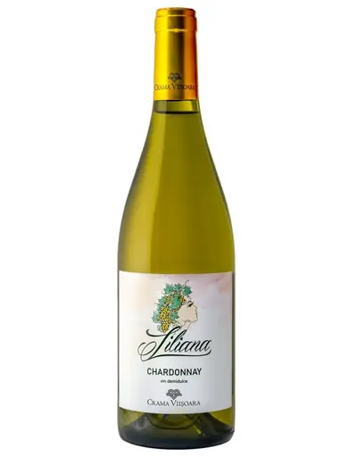 Crama Viisoara liliana chardonnay vin alb demidulce