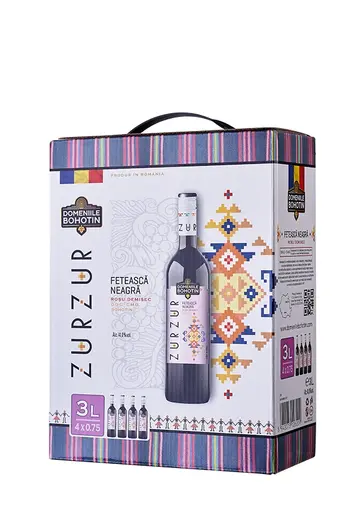 Domeniile Bohotin zurzur feteasca neagra demisec bag box