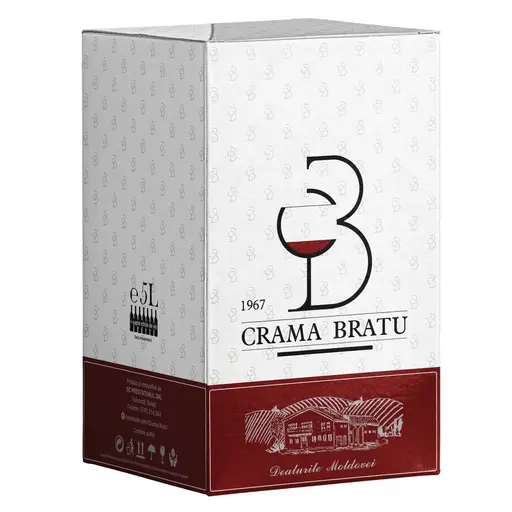 Crama Bratu Vin demisec Rose Feteasca Neagra Merlot Bag-in-Box