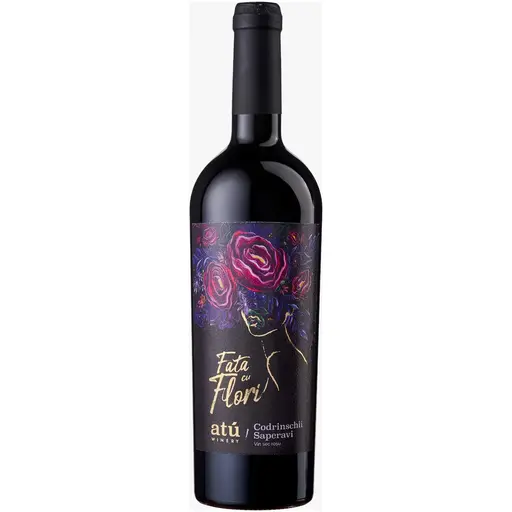 Vin Rosu Atu Winery Fata cu Flori, Codrinschii-Saperavi, Sec