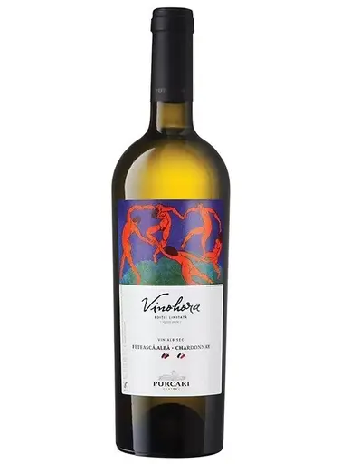 Vin alb sec, Feteasca Alba-Chardonnay, Purcari Vinohora Stefan Voda, Republica Moldova