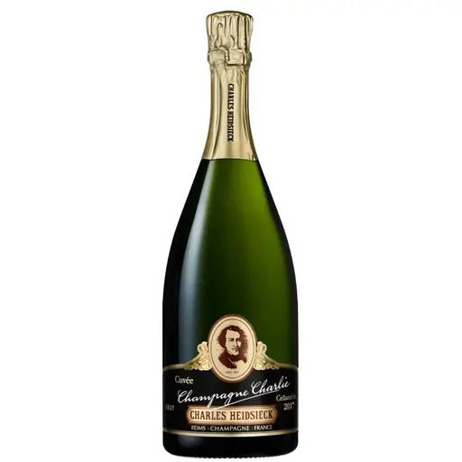 charlesheidsieck CHARLES HEIDSIECK Cuvee Champagne Charlie BV16 2017 MV in Cutie de Lemn