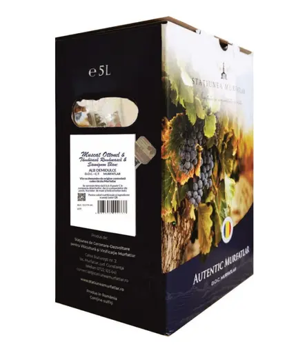Vin alb demidulce Muscat Ottonel & Tamaioasa Romaneasca & Sauvignon Blanc, Statiunea Murfatlar, DOC