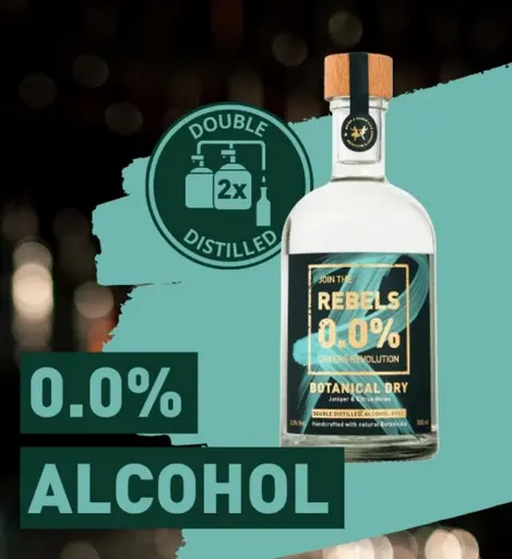 Rebels Botanical Dry Non Alcoolic Gin Alternative