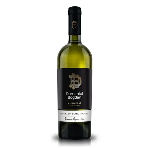 Vin ecologic alb demisec Domeniul Bogdan Sauvignon