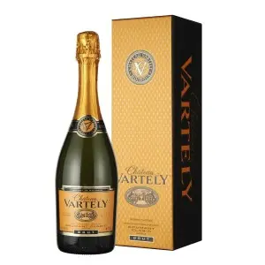 Vin Spumant Clasic Chateau Vartely Blanc de Noir, Pinot Noir, Cutie Suvenir, Alb Brut