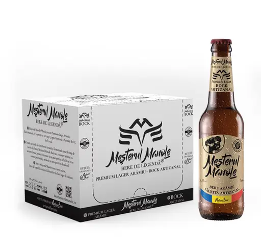 Bere artizanala Mesterul Manole Bock 12 sticle, x 12 sticle