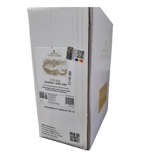 Crama Darie Bag in Box Alb Demisec