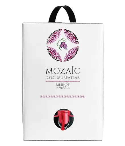 Mozaic Merlot Rosu Demidulce Bag in Box