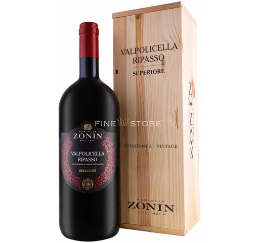 Zonin Valpolicella Ripasso Superiore DOC Cutie Lemn