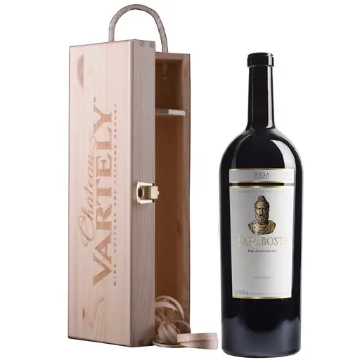 Vin Rosu Vartely Taraboste, Cabernet & Merlot, Cutie lemn, Sec 2015