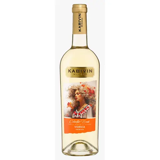 Vin alb KabiVin Viorica, galben, arome de salcam, caise, busuioc, citrice, vanilie