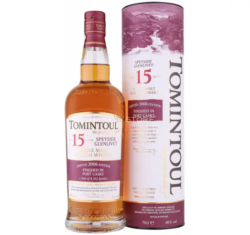 Tomintoul 15 Ani Port Casks Finish