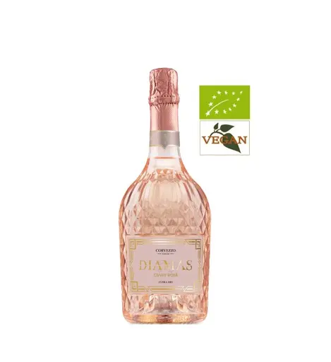 Corvezzo Diamas Cuvee Rose Extra Dry Organic