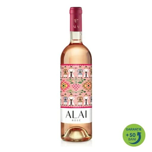 Vin rose demisec Alai, alcool