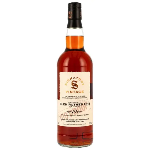 Signatory Vintage Glen Rothes 10 Ani 100 Proof Batch #50