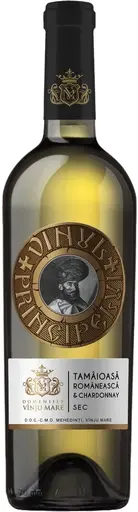 Vin alb sec Domeniile Vinju Mare Vinul Principelui, Tamaioasa Romaneasca si Chardonnay, Pret avantajos