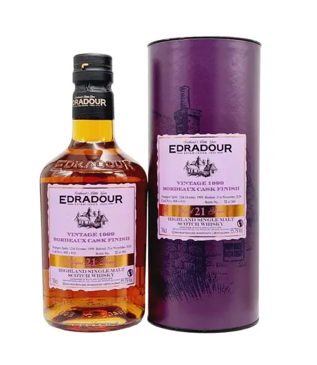 Edradour 21 Ani Vintage 1999 Bordeaux Cask Finish Whisky