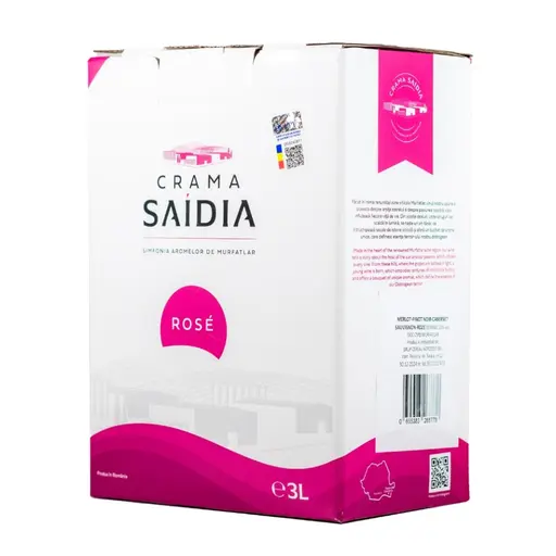 Crama Saidia Merlot Demidulce Rose Bag in Box