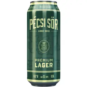 Bere blonda Pecsi Sor Premium Lager, Ungaria