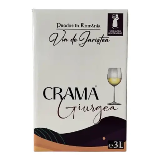 Vin Crama Giurgea, Sarba, alb, demisec, bag in box